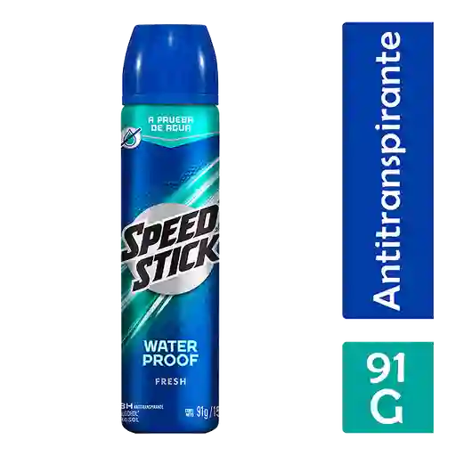 31% de descuento en la compra de 2 unidades Speed Stick Antitranspirante Waterproof Fresh en Aerosol