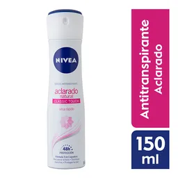 Nivea Desodorante Aclarado Natural Classic Touch en Spray
