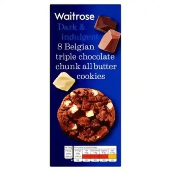 Waitrose Galleta Triple Choc Belga