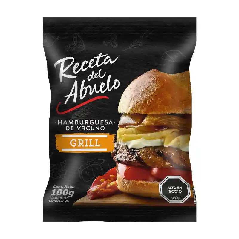 Receta Del Abuelo Hamburguesa De Vacuno Grill