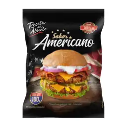 Receta Del Abuelo Hamburguesa de Res Sabor Americano