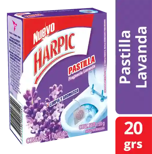 Harpic Pastilla para Inodoros Lavanda 20gr