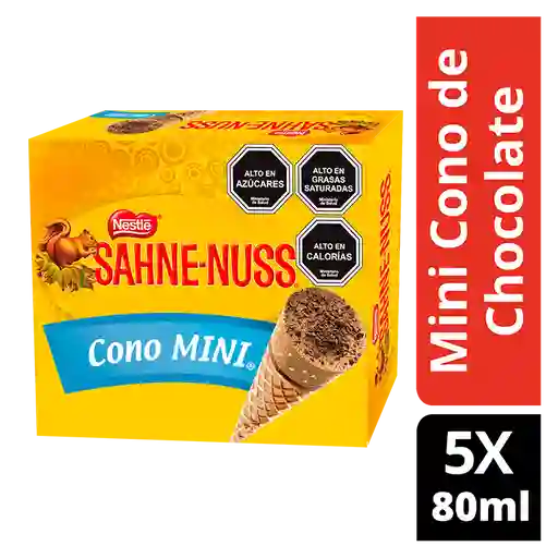 Sahne-Nuss Mini Cono de Chocolate