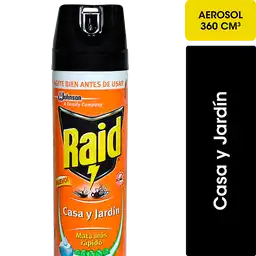 Raid Insecticida en Spray Casa y Jardín