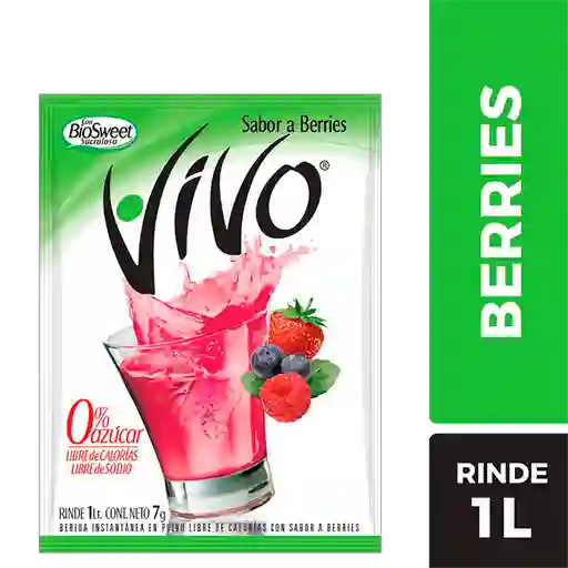 5 x Bebida Polvo Vivo R/1L Berries