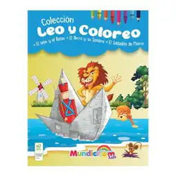 Libro Leo y Coloreo. El Leon y El Raton