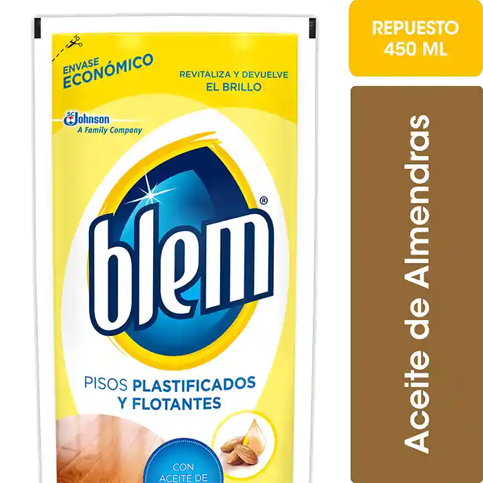 Blem Limpiador Pisos Plastificados Almendras Dp