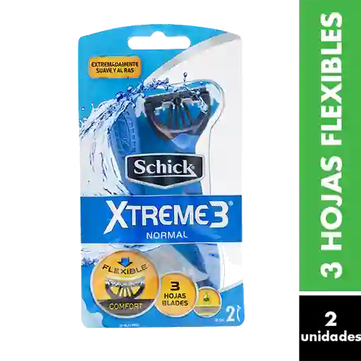 Schick Maq Afeitar Piel Norm Xtreme3 2Un