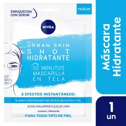 Nivea Mascarilla en Tela Urban Skin Shot Hidratante