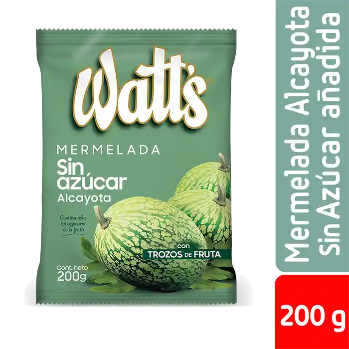 Watts Mermelada Sin Azucar Añadida Alcayota