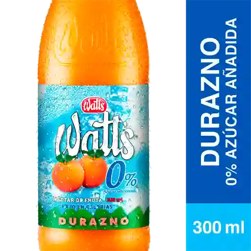 Watts Nectar Durazno 0 Azucar Boca Ancha