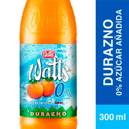 Watts Nectar Durazno 0 Azucar Boca Ancha