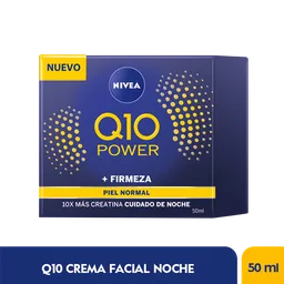 Nivea Crema Facial de Noche Q10 Power + Firmeza Piel Normal