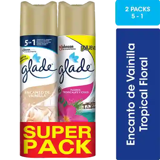 Glade Desodorante Ambiental Aerosol pack x2 720 cc c/u