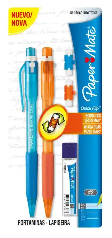 Paper Mate Portaminas 0.5 + Respuesto Mina 0.5 Blister 3 Unt