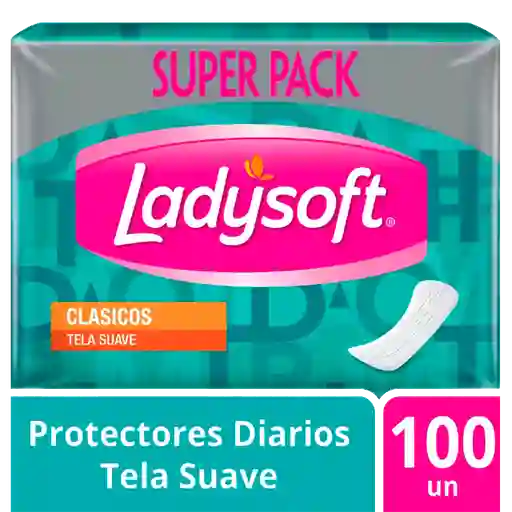 Ladysoft Protectores Diarios Clásicos Tela Suave