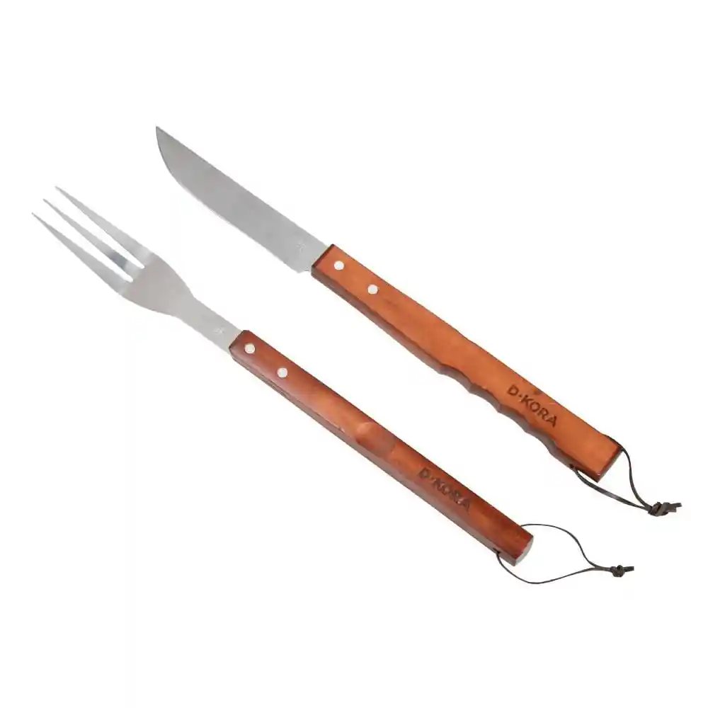 Set Cuchillo+tenedor Asado Dkora Un