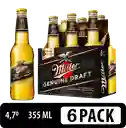 Miller Cerveza Genuine Draft 6 x 355 cc