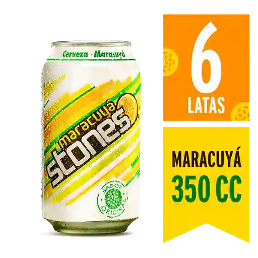 2 x Cerveza Maracuya Stones 350 cc Lata
