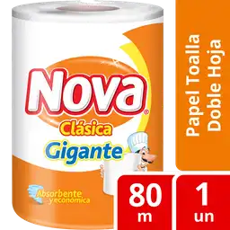 Nova Toalla de Papel Gigante Clásica Doble Hoja