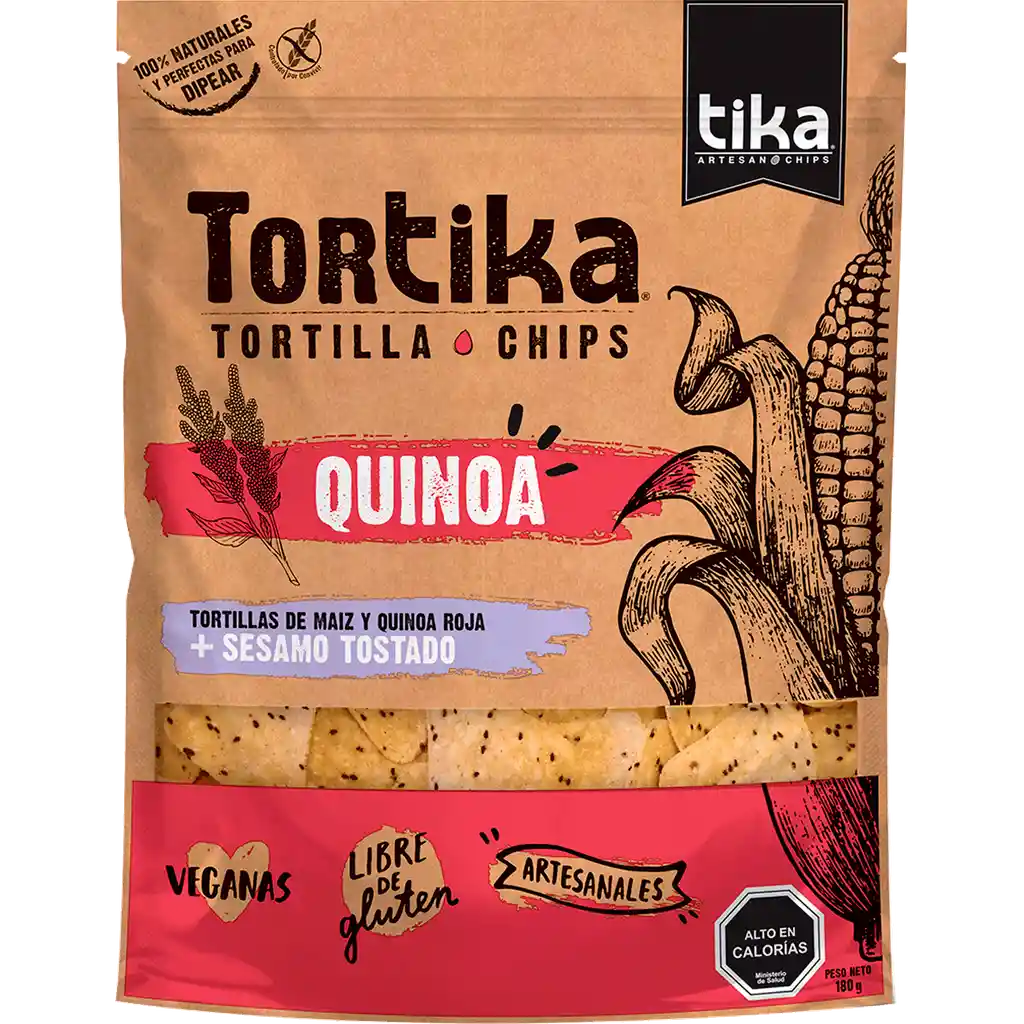 Tika Tortika de Quinoa y Sésamo Tostado