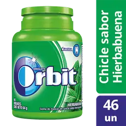 Orbit Chicle sin Azúcar Sabor Hierbabuena