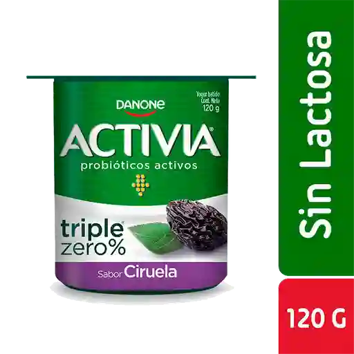 Danone Activia Yoghurt Triple Zero Sabor Ciruela