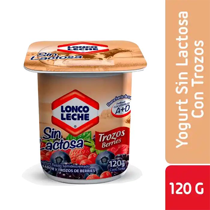 Loncoleche Yoghurt sin Lactosa Trozos Berries