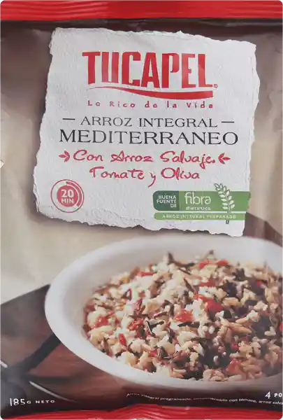 Tucapel Arroz Integral Mediterraneo