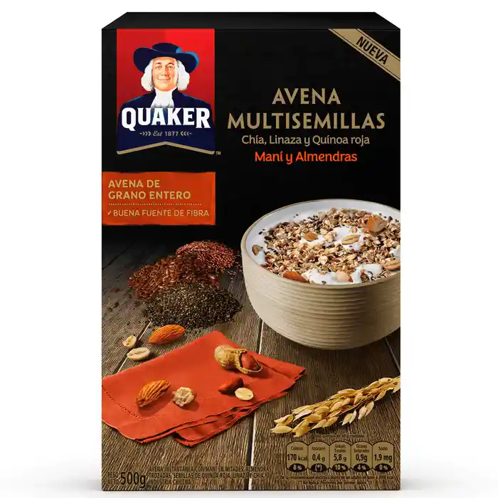 Quaker Avena Multisemilla Mani Y Almendra