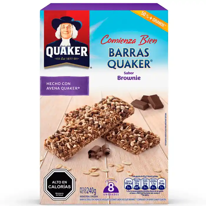 Quaker Barra Cereal Brownie