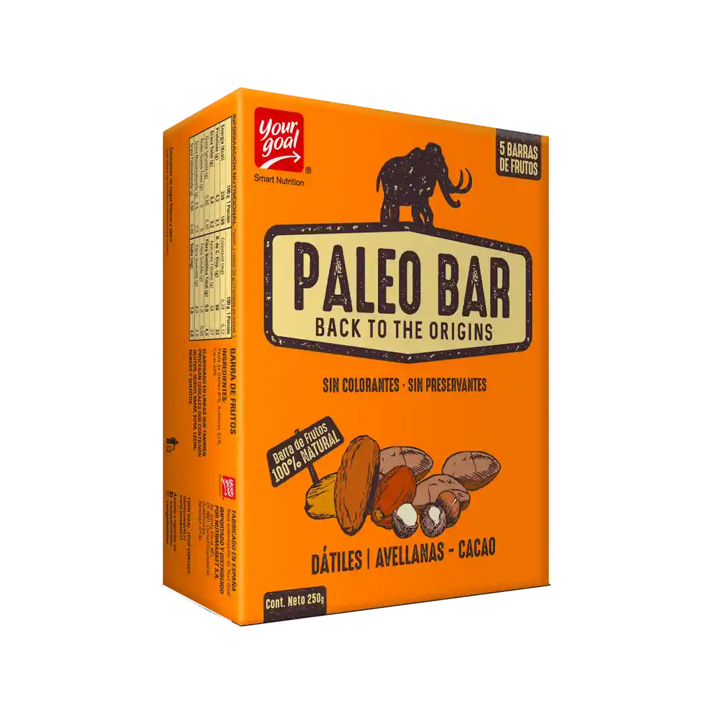 Your Goal Barra Cereal Paleo Bar Avellana Cacao