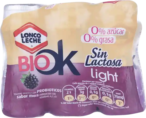 Bebida Láctea Bio Ok 6 u