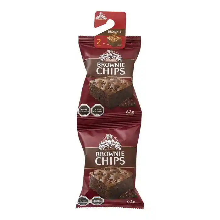 Nutra Bien Brownie Chips Tira 2X62G