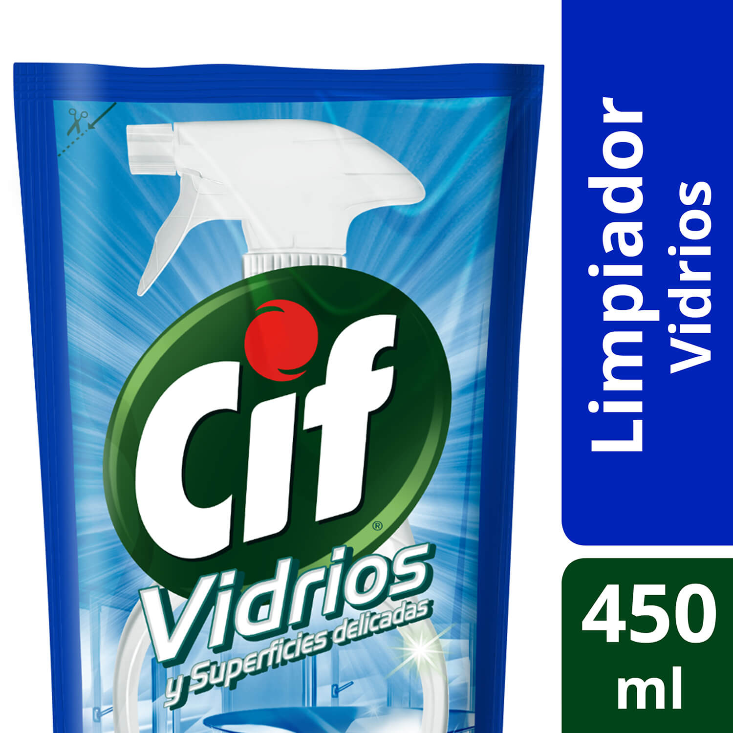 Limpiador Líquido Cif Bio Active Vidrios y Superficies Delicadas, 500 ml –