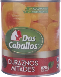 Dos Caballos Durazno En Mitades