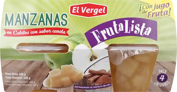 El Vergel Frutalista Manzana Canela Pack