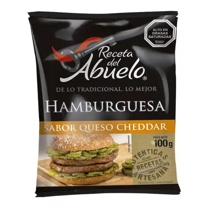 Receta Del Abuelo Hamburguesa Queso Cheddar