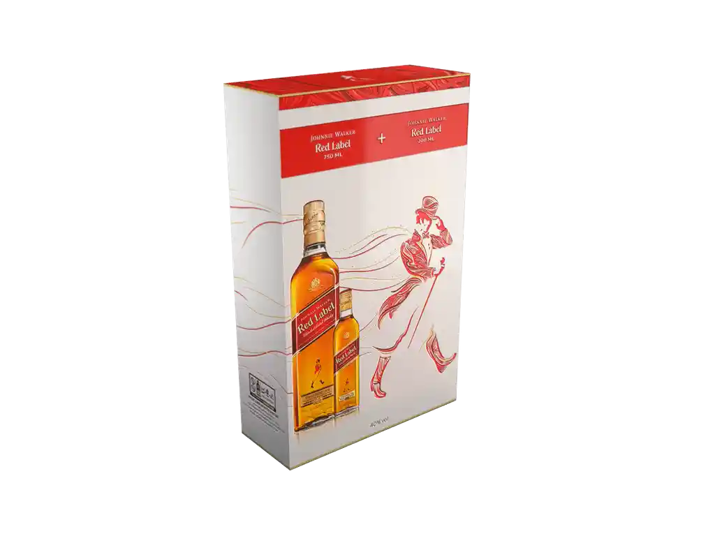 Johnnie Walker Whisky Red Label + Johnnie Walker Mini