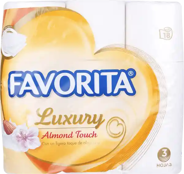 Favorita Papel Higienico Luxury Almond Touch