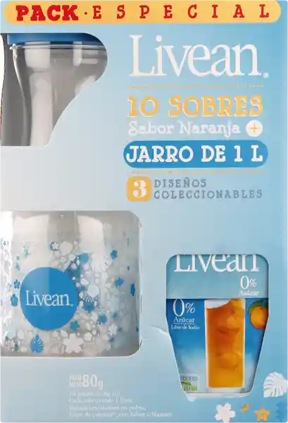 Livean Pack 10 Jugos + Jarro