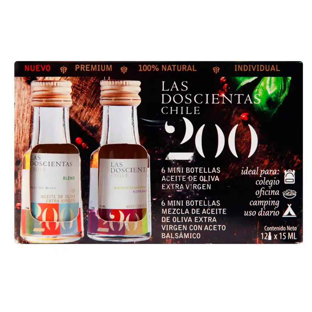 Las Doscientas Pack Aceite De Oliva X 12 Un