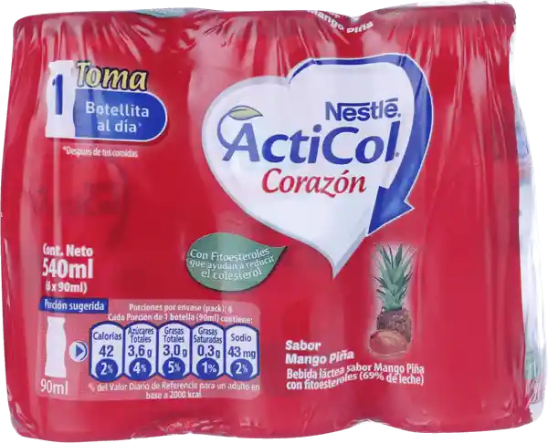 Acticol Pack Bebida Lactea