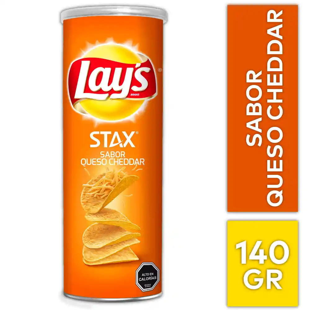 Lays Papas Fritas Stax Sabor a Queso Cheddar