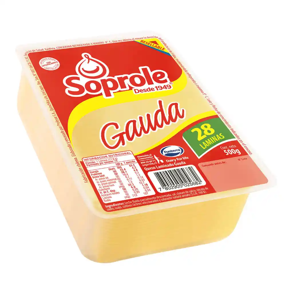 Soprole Queso Gauda Laminado