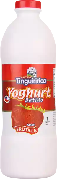 Tinguiririca Yogurt Batido Frutilla Botella