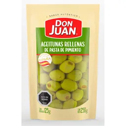 Don Juan Aceitunas Verdes Rellenas de Pasta de Pimiento