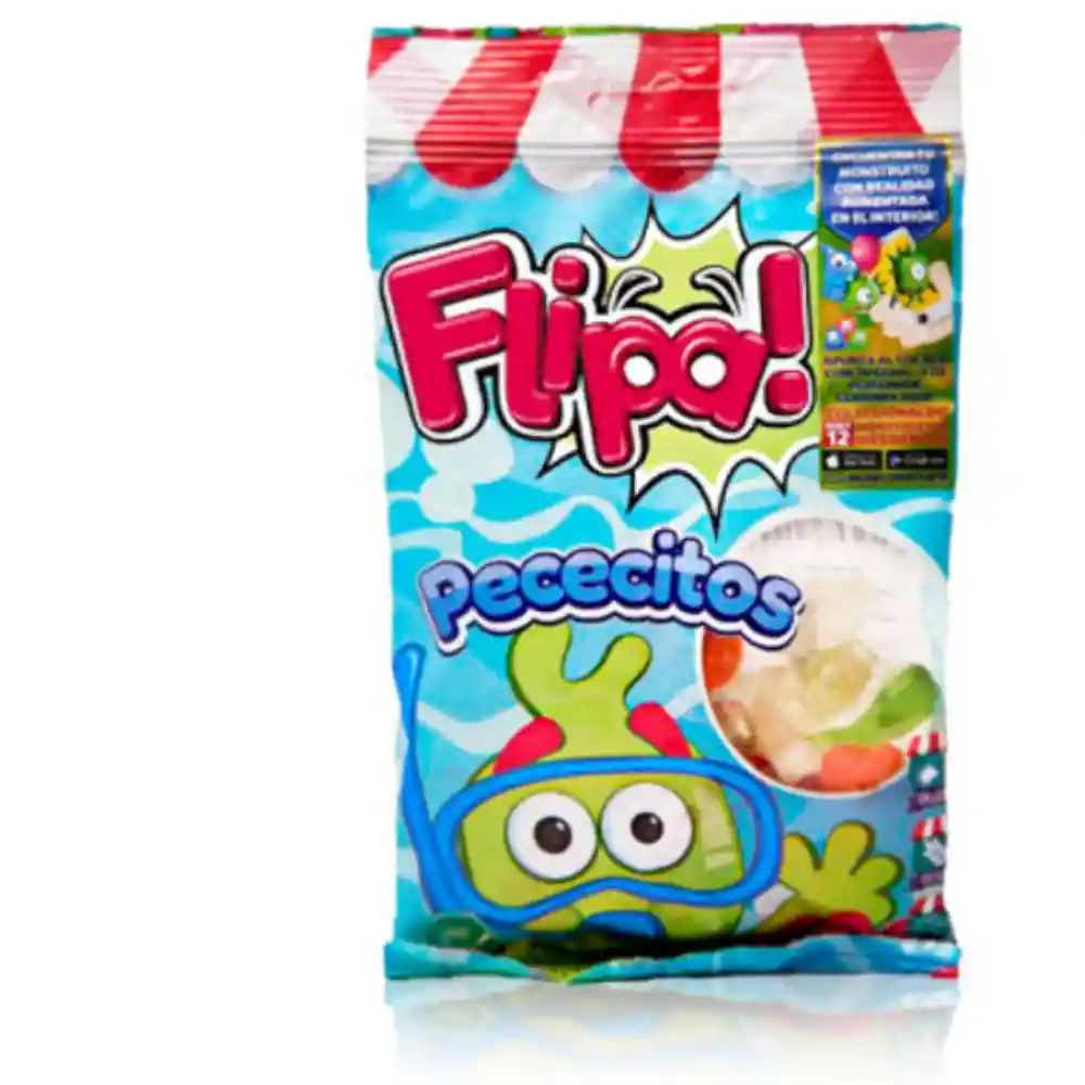 Flipa Gomitas Peces Brillo Sin Azúcar