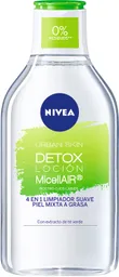 Nivea Agua Micelar Urban Skin Detox 4 en 1 Piel Mixta a Grasa