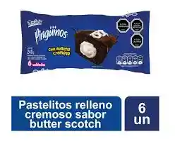 Pingüino Pastelito de Chocolate con Relleno Cremoso 